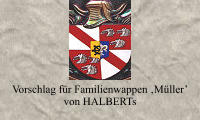 Vorschlag für Familienwappen ‚Müller’  von HALBERTs
