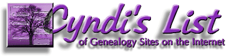 Cyndis List of Genealgy Sites on the Internet